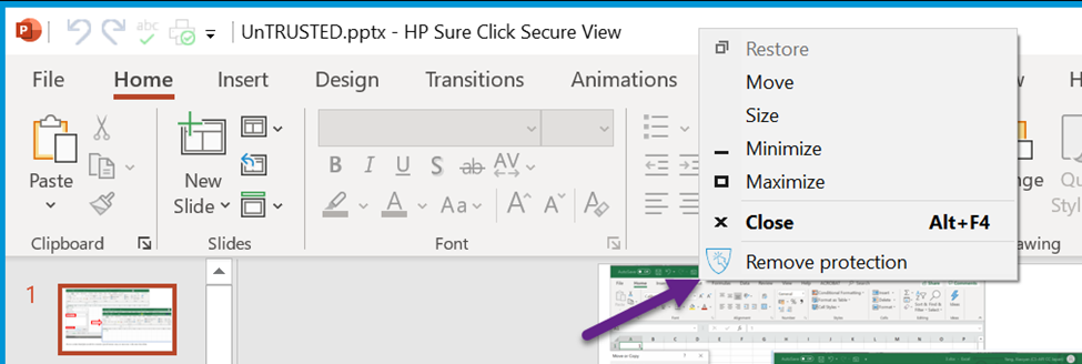 How to remove threat protection from a file (how to &ldquo;trust&rdquo; files)